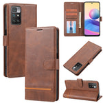 Custodia per telefono in pelle con flip a portafoglio classico, For Xiaomi Redmi 9T / Poco M3, For Xiaomi Redmi 10 4G / 10 2022, For Xiaomi Redmi 10 5G / Note 11E, For Xiaomi Redmi 10A