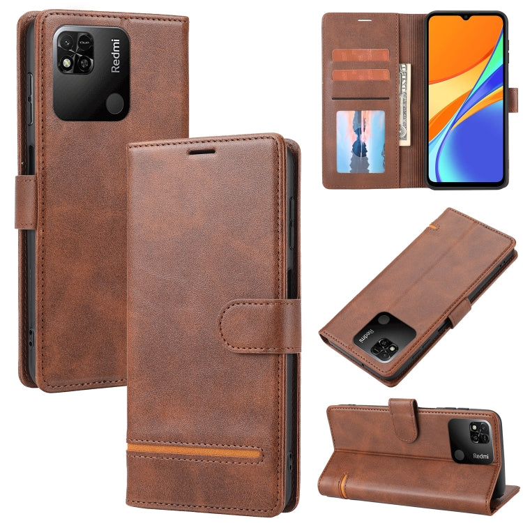 Custodia per telefono in pelle con flip a portafoglio classico, For Xiaomi Redmi 9T / Poco M3, For Xiaomi Redmi 10 4G / 10 2022, For Xiaomi Redmi 10 5G / Note 11E, For Xiaomi Redmi 10A