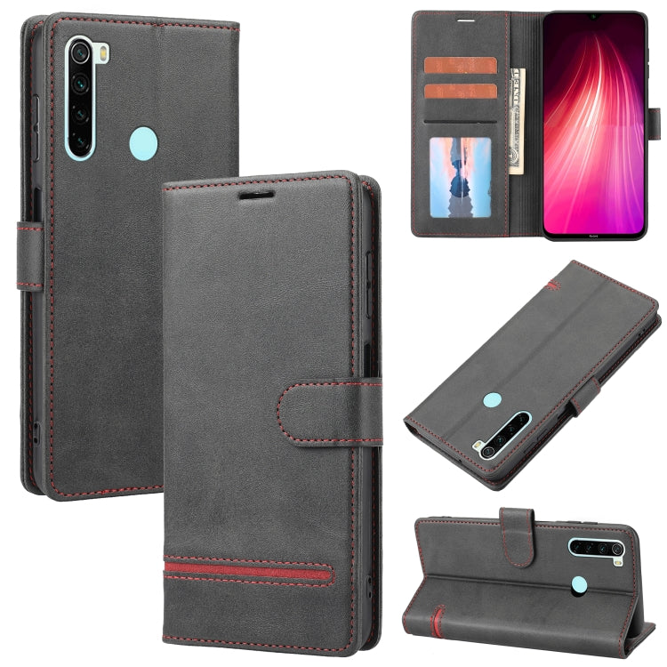 Custodia per telefono in pelle con flip a portafoglio classico, For Xiaomi Redmi 10C, For Xiaomi Redmi K50 / K50 Pro, For Xiaomi Redmi Note 8, For Xiaomi Redmi Note 8 Pro, For Xiaomi Redmi Note 9 4G Global