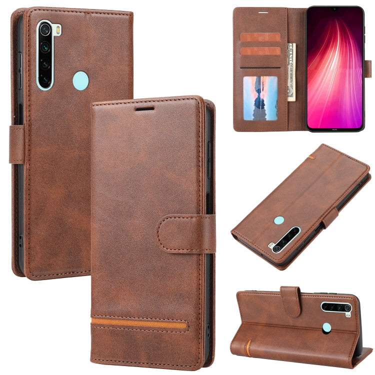 Custodia per telefono in pelle con flip a portafoglio classico, For Xiaomi Redmi 10C, For Xiaomi Redmi K50 / K50 Pro, For Xiaomi Redmi Note 8, For Xiaomi Redmi Note 8 Pro, For Xiaomi Redmi Note 9 4G Global