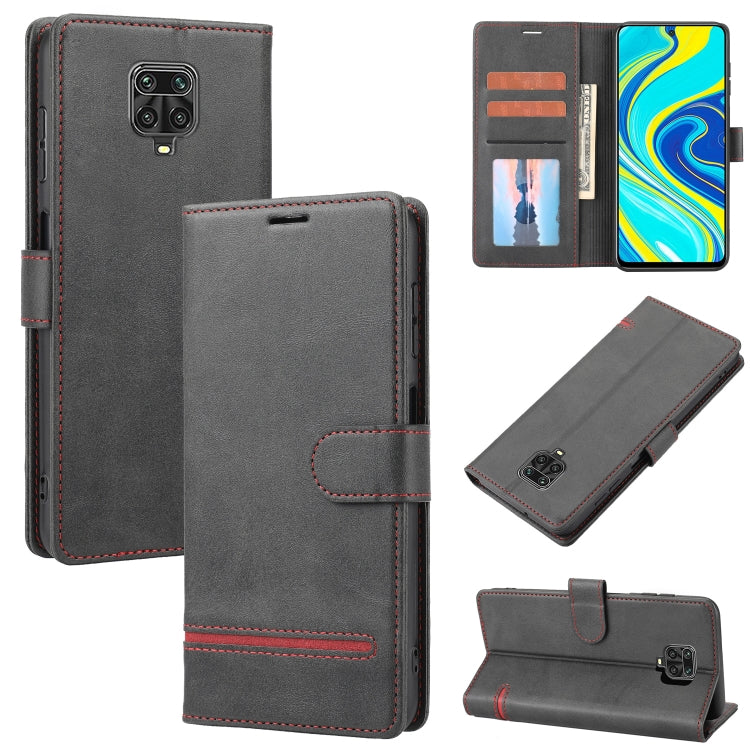 Custodia per telefono in pelle con flip a portafoglio classico, For Xiaomi Redmi Note 9S / 9 Pro, For Xiaomi Redmi Note 9T / 9 5G, For Xiaomi Redmi Note 10 5G, For Xiaomi Redmi Note 10 Pro 4G / 10 Pro Max