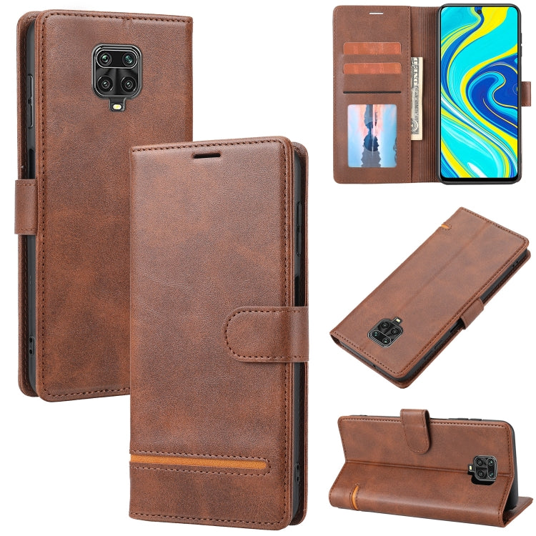 Custodia per telefono in pelle con flip a portafoglio classico, For Xiaomi Redmi Note 9S / 9 Pro, For Xiaomi Redmi Note 9T / 9 5G, For Xiaomi Redmi Note 10 5G, For Xiaomi Redmi Note 10 Pro 4G / 10 Pro Max
