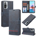 Custodia per telefono in pelle con flip a portafoglio classico, For Xiaomi Redmi Note 9S / 9 Pro, For Xiaomi Redmi Note 9T / 9 5G, For Xiaomi Redmi Note 10 5G, For Xiaomi Redmi Note 10 Pro 4G / 10 Pro Max