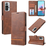 Custodia per telefono in pelle con flip a portafoglio classico, For Xiaomi Redmi Note 9S / 9 Pro, For Xiaomi Redmi Note 9T / 9 5G, For Xiaomi Redmi Note 10 5G, For Xiaomi Redmi Note 10 Pro 4G / 10 Pro Max