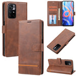 Custodia per telefono in pelle con flip a portafoglio classico, For Xiaomi Redmi Note 10 / 10S, For Xiaomi Redmi Note 11 5G / Poco M4 Pro 5G, For Xiaomi Redmi Note 11 Pro, For Xiaomi Poco X3 GT/Redmi Note 10 Pro 5G CN