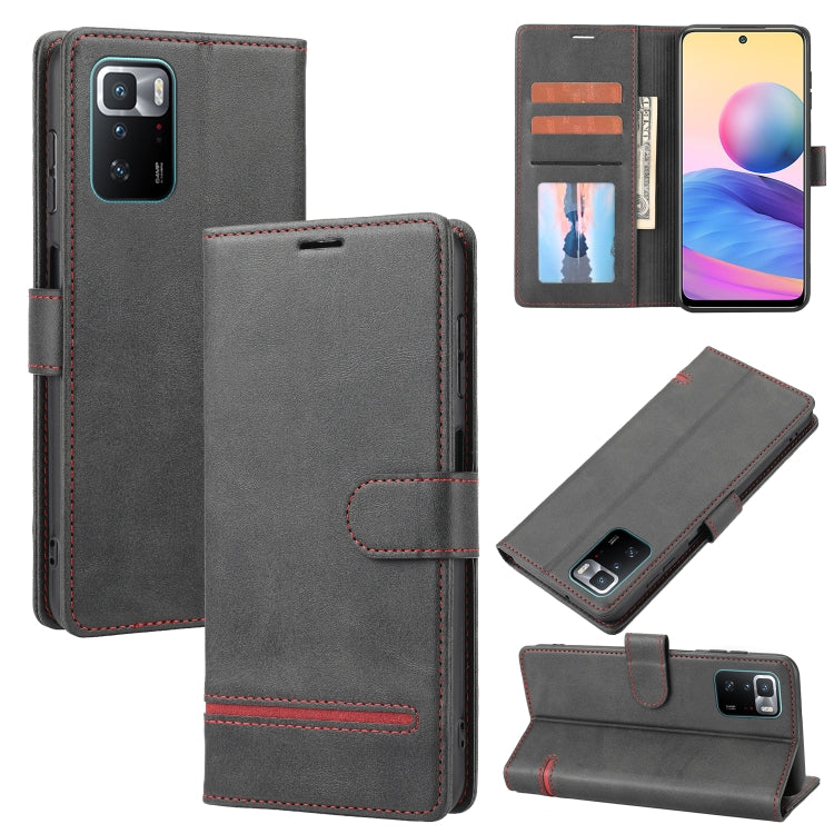 Custodia per telefono in pelle con flip a portafoglio classico, For Xiaomi Redmi Note 10 / 10S, For Xiaomi Redmi Note 11 5G / Poco M4 Pro 5G, For Xiaomi Redmi Note 11 Pro, For Xiaomi Poco X3 GT/Redmi Note 10 Pro 5G CN