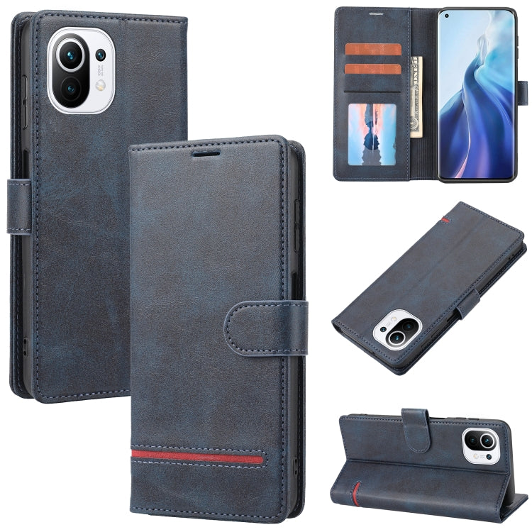 Custodia per telefono in pelle con flip a portafoglio classico, For Xiaomi Mi 11, For Xiaomi Mi 11 Lite, For Xiaomi 11T / 11T Pro, For Xiaomi 12