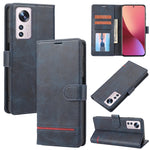 Custodia per telefono in pelle con flip a portafoglio classico, For Xiaomi 12 Lite, For Xiaomi 12 Pro, For Xiaomi Poco F3 / K40 / K40 Pro, For Xiaomi Poco M4 Pro 4G