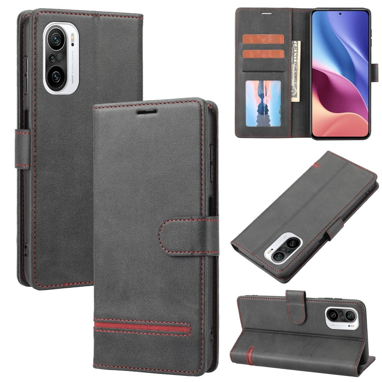 Custodia per telefono in pelle con flip a portafoglio classico, For Xiaomi 12 Lite, For Xiaomi 12 Pro, For Xiaomi Poco F3 / K40 / K40 Pro, For Xiaomi Poco M4 Pro 4G