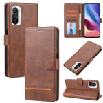 Custodia per telefono in pelle con flip a portafoglio classico, For Xiaomi 12 Lite, For Xiaomi 12 Pro, For Xiaomi Poco F3 / K40 / K40 Pro, For Xiaomi Poco M4 Pro 4G
