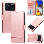 Custodia per telefono in pelle con flip a portafoglio classico, For Xiaomi 12 Lite, For Xiaomi 12 Pro, For Xiaomi Poco F3 / K40 / K40 Pro, For Xiaomi Poco M4 Pro 4G