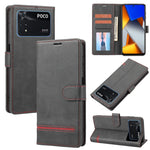 Custodia per telefono in pelle con flip a portafoglio classico, For Xiaomi 12 Lite, For Xiaomi 12 Pro, For Xiaomi Poco F3 / K40 / K40 Pro, For Xiaomi Poco M4 Pro 4G