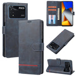 Custodia per telefono in pelle con flip a portafoglio classico, For Xiaomi 12 Lite, For Xiaomi 12 Pro, For Xiaomi Poco F3 / K40 / K40 Pro, For Xiaomi Poco M4 Pro 4G