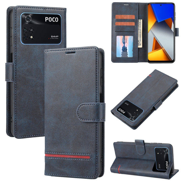 Custodia per telefono in pelle con flip a portafoglio classico, For Xiaomi 12 Lite, For Xiaomi 12 Pro, For Xiaomi Poco F3 / K40 / K40 Pro, For Xiaomi Poco M4 Pro 4G