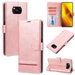 Custodia per telefono in pelle con flip a portafoglio classico, For Xiaomi Poco X3 NFC, For Xiaomi Poco X4 Pro 5G