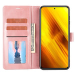 Custodia per telefono in pelle con flip a portafoglio classico, For Xiaomi Poco X3 NFC, For Xiaomi Poco X4 Pro 5G
