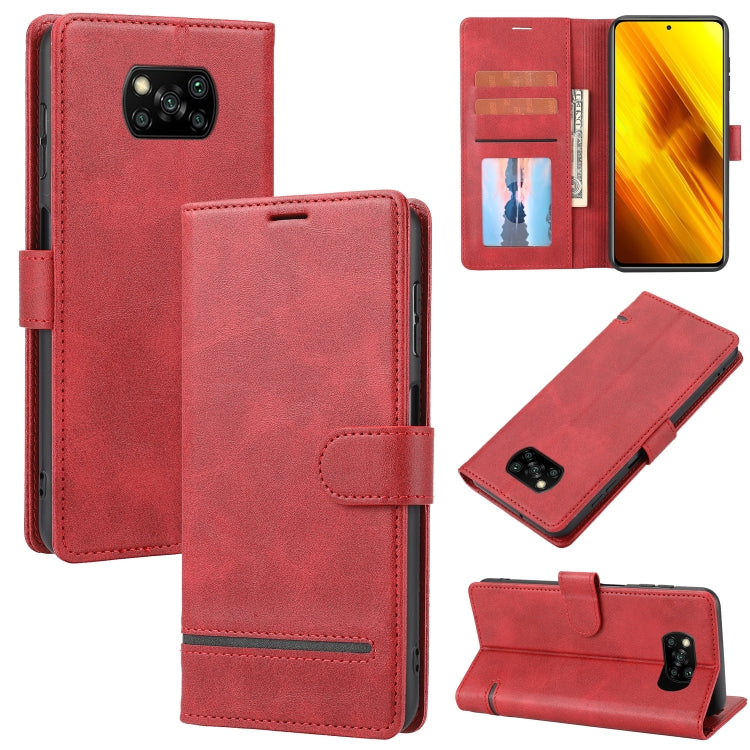 Custodia per telefono in pelle con flip a portafoglio classico, For Xiaomi Poco X3 NFC, For Xiaomi Poco X4 Pro 5G