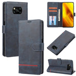 Custodia per telefono in pelle con flip a portafoglio classico, For Xiaomi Poco X3 NFC, For Xiaomi Poco X4 Pro 5G