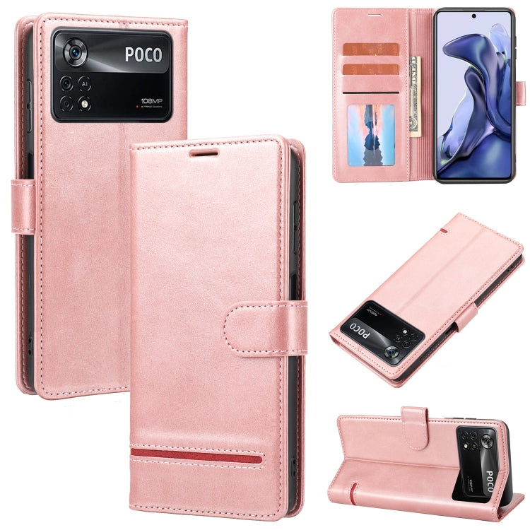 Custodia per telefono in pelle con flip a portafoglio classico, For Xiaomi Poco X3 NFC, For Xiaomi Poco X4 Pro 5G