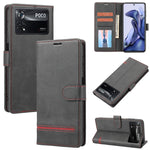 Custodia per telefono in pelle con flip a portafoglio classico, For Xiaomi Poco X3 NFC, For Xiaomi Poco X4 Pro 5G