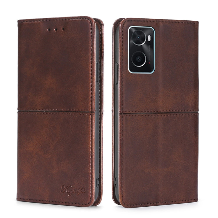 Custodia per telefono in pelle a vibrazione orizzontale magnetica con trama di mucca, For OPPO A36 4G/A76 4G Global, For OPPO A57 5G 2022/Realme Q5i, For OPPO A96 5G, For OPPO Find X5 Pro