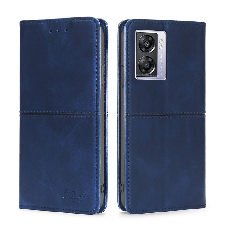 Custodia per telefono in pelle a vibrazione orizzontale magnetica con trama di mucca, For OPPO A36 4G/A76 4G Global, For OPPO A57 5G 2022/Realme Q5i, For OPPO A96 5G, For OPPO Find X5 Pro