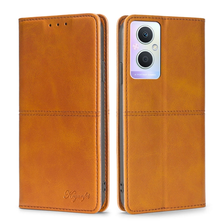 Custodia per telefono in pelle a vibrazione orizzontale magnetica con trama di mucca, For OPPO A36 4G/A76 4G Global, For OPPO A57 5G 2022/Realme Q5i, For OPPO A96 5G, For OPPO Find X5 Pro