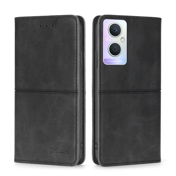 Custodia per telefono in pelle a vibrazione orizzontale magnetica con trama di mucca, For OPPO A36 4G/A76 4G Global, For OPPO A57 5G 2022/Realme Q5i, For OPPO A96 5G, For OPPO Find X5 Pro