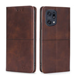 Custodia per telefono in pelle a vibrazione orizzontale magnetica con trama di mucca, For OPPO A36 4G/A76 4G Global, For OPPO A57 5G 2022/Realme Q5i, For OPPO A96 5G, For OPPO Find X5 Pro