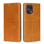 Custodia per telefono in pelle a vibrazione orizzontale magnetica con trama di mucca, For OPPO A36 4G/A76 4G Global, For OPPO A57 5G 2022/Realme Q5i, For OPPO A96 5G, For OPPO Find X5 Pro