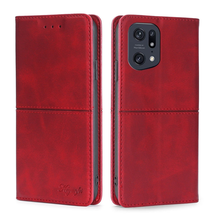 Custodia per telefono in pelle a vibrazione orizzontale magnetica con trama di mucca, For OPPO A36 4G/A76 4G Global, For OPPO A57 5G 2022/Realme Q5i, For OPPO A96 5G, For OPPO Find X5 Pro