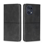 Custodia per telefono in pelle a vibrazione orizzontale magnetica con trama di mucca, For OPPO A36 4G/A76 4G Global, For OPPO A57 5G 2022/Realme Q5i, For OPPO A96 5G, For OPPO Find X5 Pro