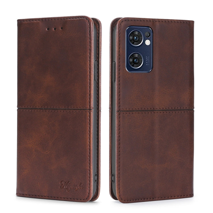 Custodia per telefono in pelle a vibrazione orizzontale magnetica con trama di mucca, For OPPO K10 5G, For OPPO K10 Pro 5G, For OPPO Reno7 4G/F21 Pro 4G, For OPPO Reno7 5G Global/Find X5 Lite