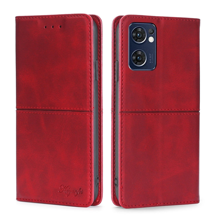 Custodia per telefono in pelle a vibrazione orizzontale magnetica con trama di mucca, For OPPO K10 5G, For OPPO K10 Pro 5G, For OPPO Reno7 4G/F21 Pro 4G, For OPPO Reno7 5G Global/Find X5 Lite