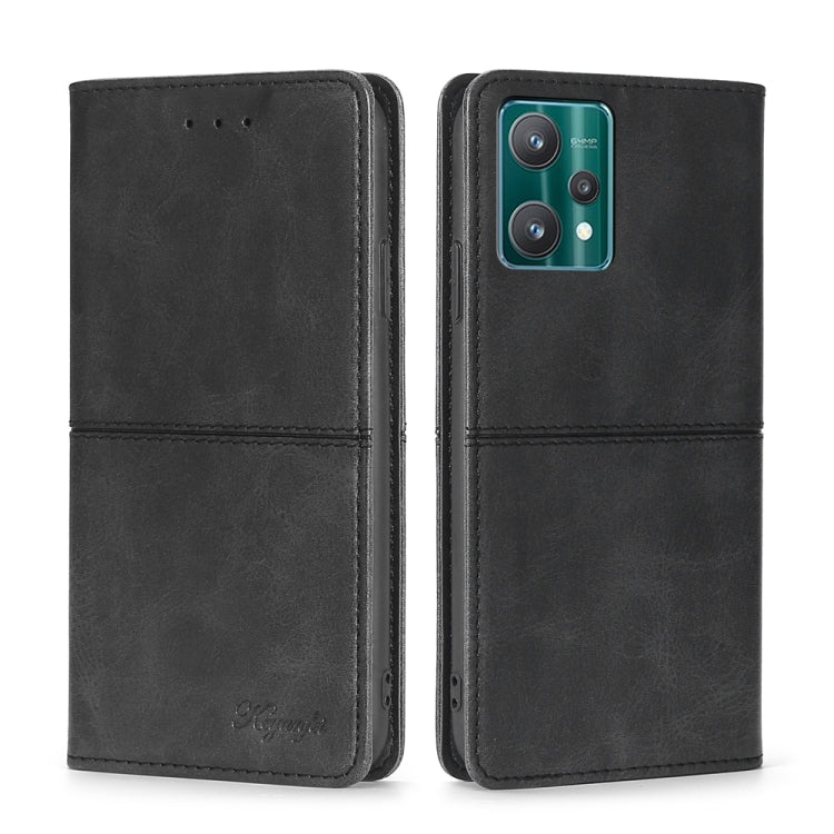 Custodia per telefono in pelle a vibrazione orizzontale magnetica con trama di mucca, For OPPO Realme 9 Pro, For OPPO Realme 9 Pro+, For OPPO Realme 9i/A36 4G/A96 4G/K10 4G/A76 4G, For OPPO Realme C35