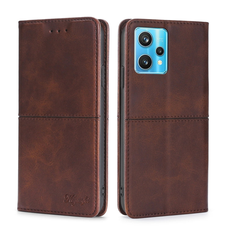 Custodia per telefono in pelle a vibrazione orizzontale magnetica con trama di mucca, For OPPO Realme 9 Pro, For OPPO Realme 9 Pro+, For OPPO Realme 9i/A36 4G/A96 4G/K10 4G/A76 4G, For OPPO Realme C35