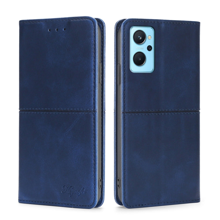 Custodia per telefono in pelle a vibrazione orizzontale magnetica con trama di mucca, For OPPO Realme 9 Pro, For OPPO Realme 9 Pro+, For OPPO Realme 9i/A36 4G/A96 4G/K10 4G/A76 4G, For OPPO Realme C35