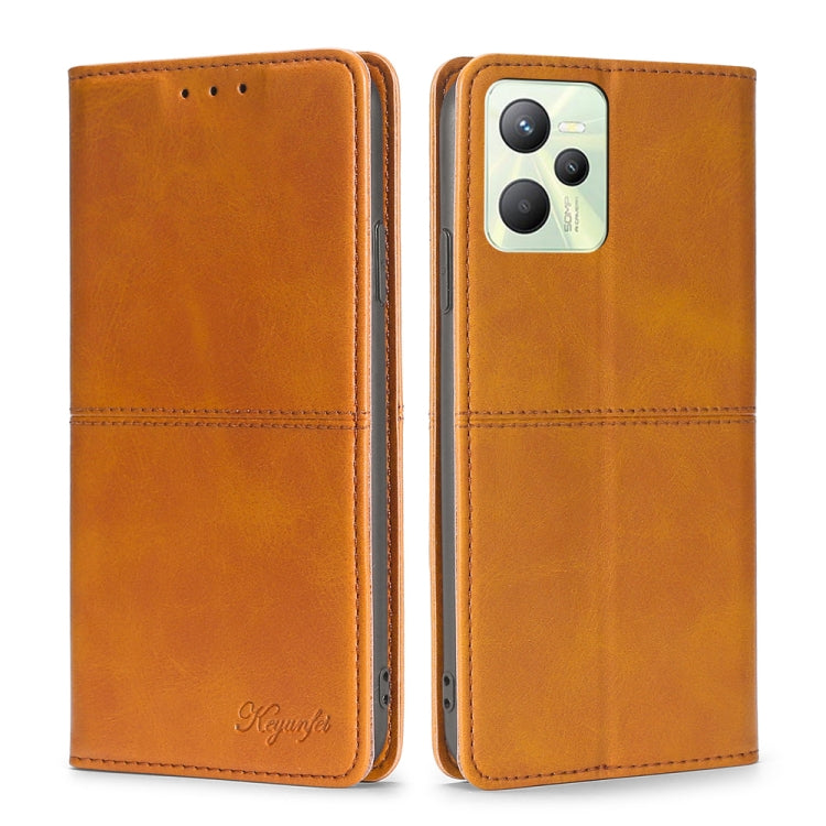 Custodia per telefono in pelle a vibrazione orizzontale magnetica con trama di mucca, For OPPO Realme 9 Pro, For OPPO Realme 9 Pro+, For OPPO Realme 9i/A36 4G/A96 4G/K10 4G/A76 4G, For OPPO Realme C35