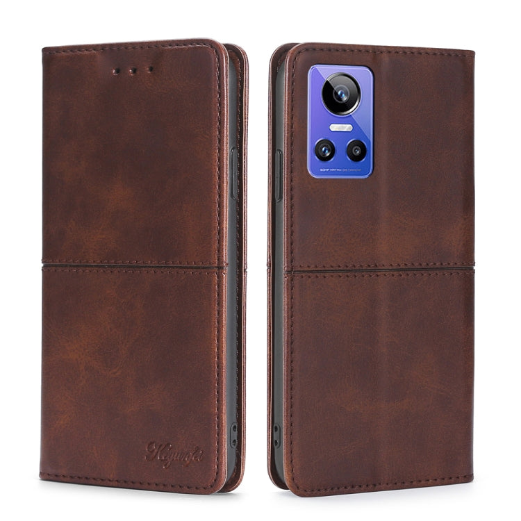 Custodia per telefono in pelle a vibrazione orizzontale magnetica con trama di mucca, For OPPO Realme GT Neo3, For OPPO Realme GT2 Pro, For OPPO Realme Narzo 50i