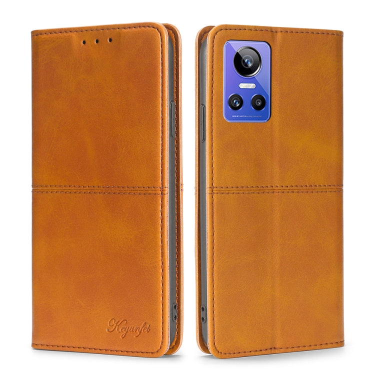 Custodia per telefono in pelle a vibrazione orizzontale magnetica con trama di mucca, For OPPO Realme GT Neo3, For OPPO Realme GT2 Pro, For OPPO Realme Narzo 50i