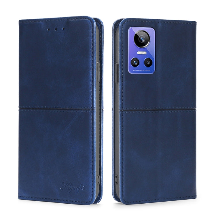 Custodia per telefono in pelle a vibrazione orizzontale magnetica con trama di mucca, For OPPO Realme GT Neo3, For OPPO Realme GT2 Pro, For OPPO Realme Narzo 50i