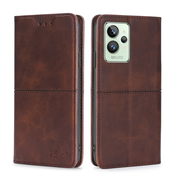 Custodia per telefono in pelle a vibrazione orizzontale magnetica con trama di mucca, For OPPO Realme GT Neo3, For OPPO Realme GT2 Pro, For OPPO Realme Narzo 50i