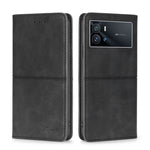 Custodia per telefono in pelle a vibrazione orizzontale magnetica con trama di mucca, For vivo iQOO 9 5G, For vivo iQOO Neo6 5G, For vivo iQOO U5 5G, For vivo S12 5G/V23
