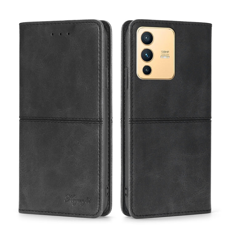 Custodia per telefono in pelle a vibrazione orizzontale magnetica con trama di mucca, For vivo iQOO 9 5G, For vivo iQOO Neo6 5G, For vivo iQOO U5 5G, For vivo S12 5G/V23
