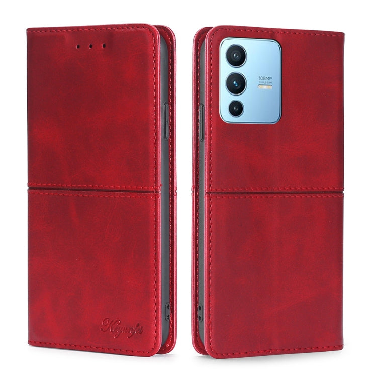 Custodia per telefono in pelle a vibrazione orizzontale magnetica con trama di mucca, For vivo S12 Pro 5G/V23 Pro, For vivo S15 5G, For vivo S15e 5G/T1 Snapdragon 778G, For vivo X80 Pro