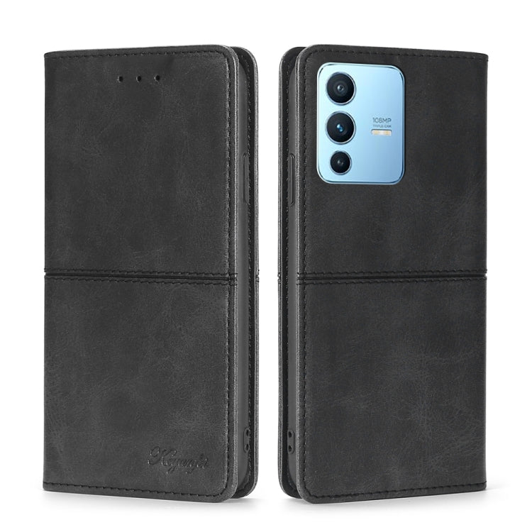 Custodia per telefono in pelle a vibrazione orizzontale magnetica con trama di mucca, For vivo S12 Pro 5G/V23 Pro, For vivo S15 5G, For vivo S15e 5G/T1 Snapdragon 778G, For vivo X80 Pro