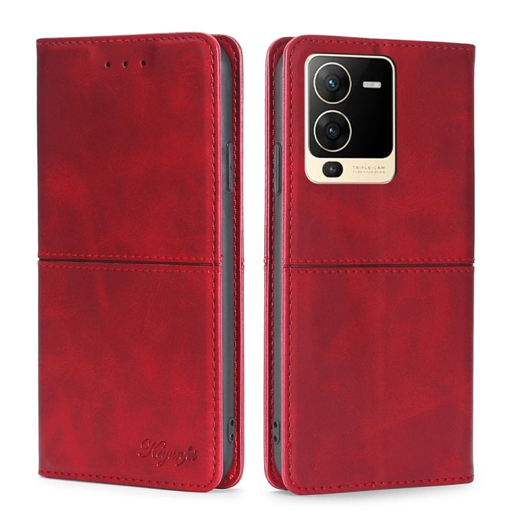 Custodia per telefono in pelle a vibrazione orizzontale magnetica con trama di mucca, For vivo S12 Pro 5G/V23 Pro, For vivo S15 5G, For vivo S15e 5G/T1 Snapdragon 778G, For vivo X80 Pro