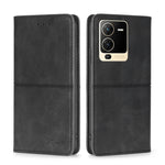 Custodia per telefono in pelle a vibrazione orizzontale magnetica con trama di mucca, For vivo S12 Pro 5G/V23 Pro, For vivo S15 5G, For vivo S15e 5G/T1 Snapdragon 778G, For vivo X80 Pro