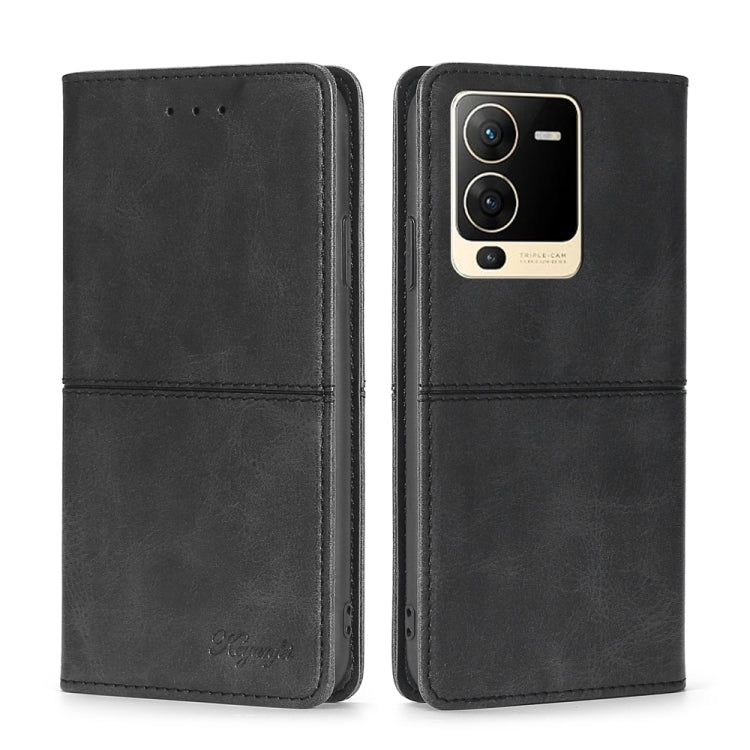 Custodia per telefono in pelle a vibrazione orizzontale magnetica con trama di mucca, For vivo S12 Pro 5G/V23 Pro, For vivo S15 5G, For vivo S15e 5G/T1 Snapdragon 778G, For vivo X80 Pro