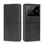 Custodia per telefono in pelle a vibrazione orizzontale magnetica con trama di mucca, For vivo X80, For vivo Y53S 5G/iQOO Z5X/T1X, For vivo Y55S 5G, For vivo Y76S/Y74S